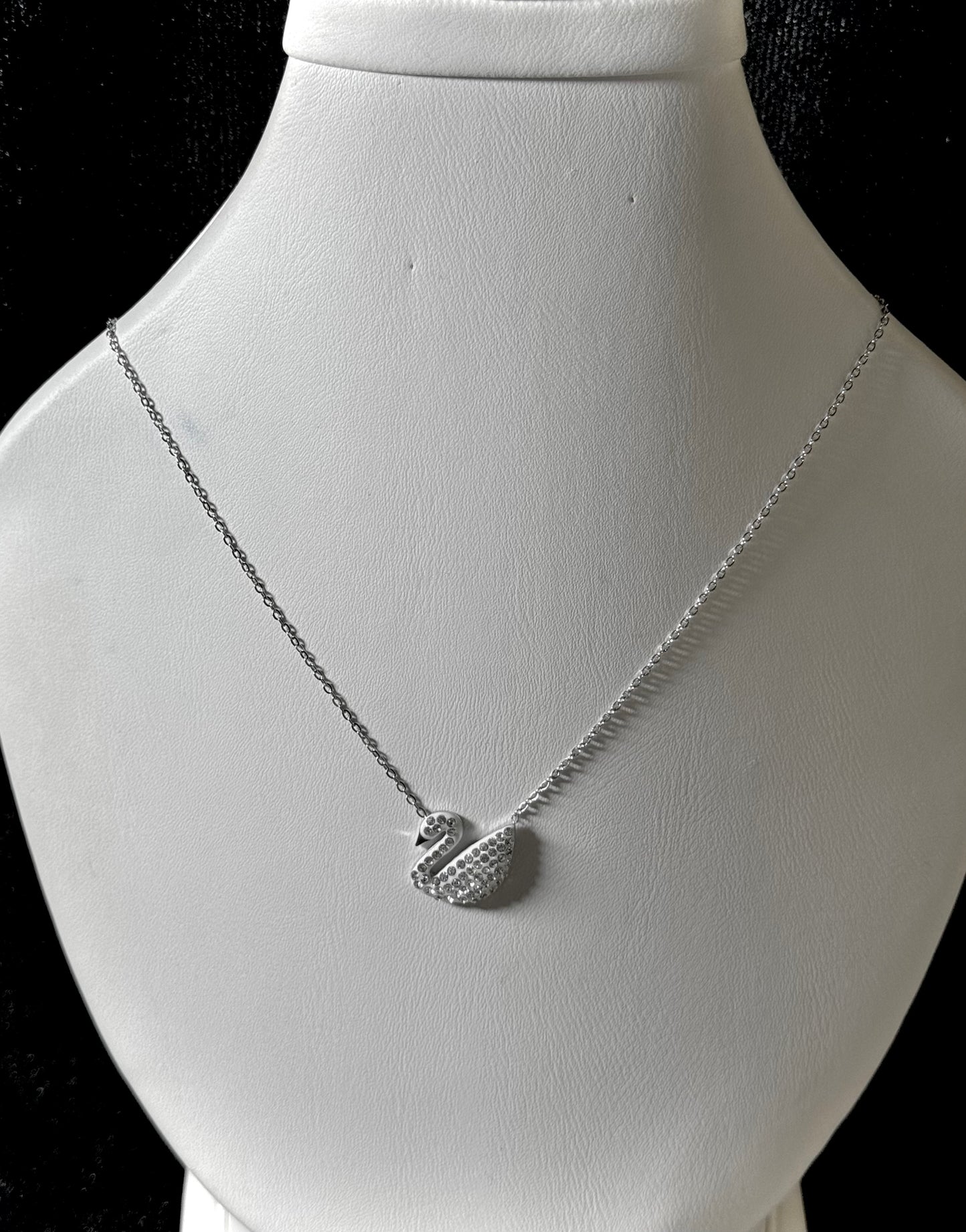 Diamond Swan Pendant