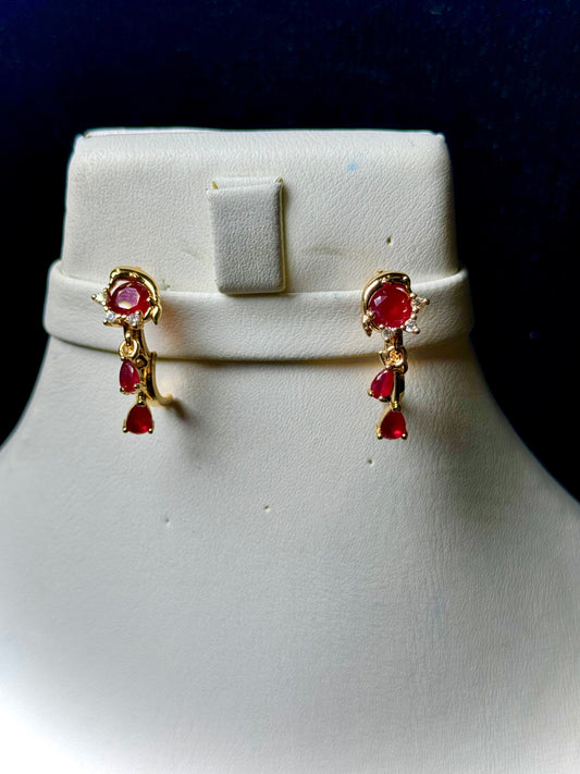 Scarlet Elegance Earrings