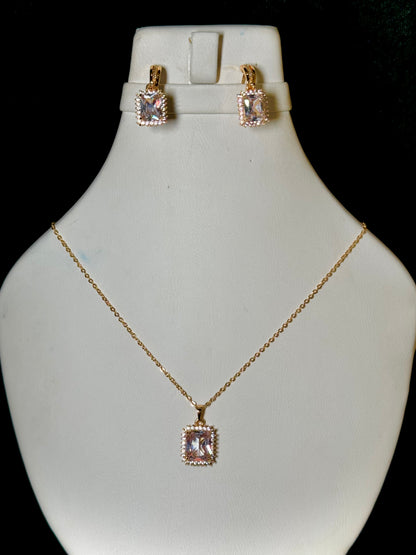 Dual Necklace Set with Elegant Pendants